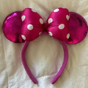 Disney parks pink sequin ears